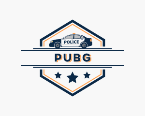 Police Cap - Police Car Vehicle logo design