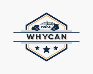 Police Cap - Police Car Vehicle logo design