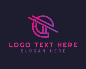 Digital - Cyber Network Letter E logo design
