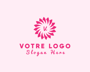 Girly - Feminine Flower Cosmetics Boutique logo design
