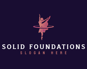 Dancer - Dancing Ballerina Lady logo design