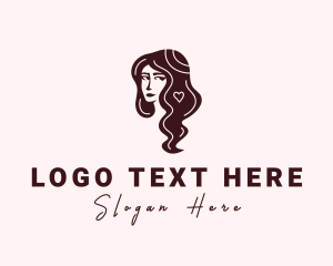 Spa - Beautiful Woman Hair logo design