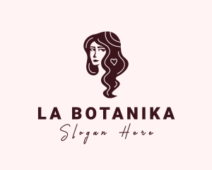 Beautiful Woman Hair Logo