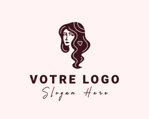 Beautiful - Beautiful Woman Hair logo design