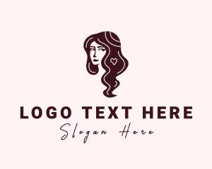 Hairstyle - Beautiful Woman Hair logo design