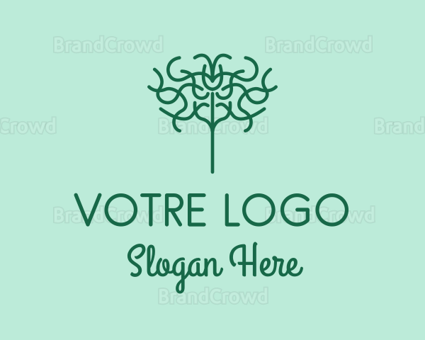 Organic Herbal Tree Logo