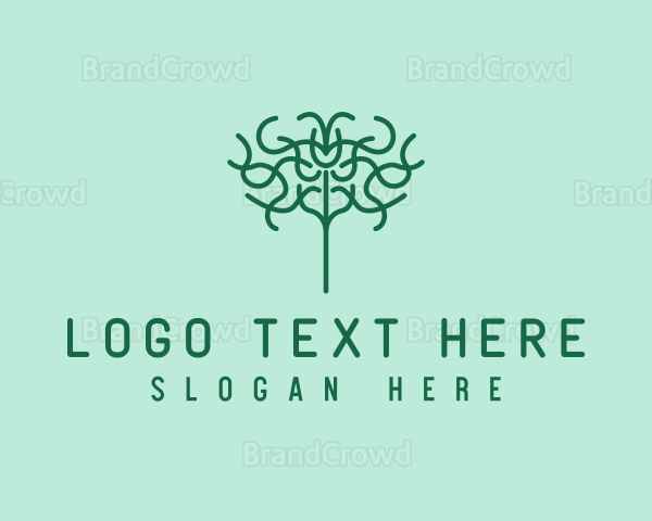 Organic Herbal Tree Logo