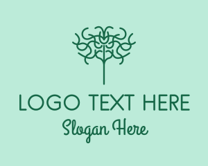 Tree Planting - Organic Herbal Tree logo design