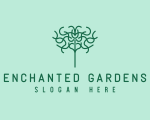 Organic Herbal Tree logo design