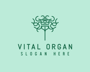 Organic Herbal Tree logo design