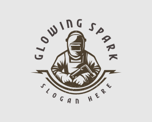 Fabrication Metal Welder logo design