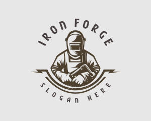 Fabrication Metal Welder logo design