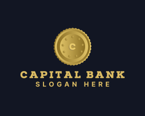 Bank - Gold Coin Banking logo design