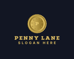 Penny - Gold Coin Banking logo design