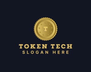 Token - Gold Coin Banking logo design