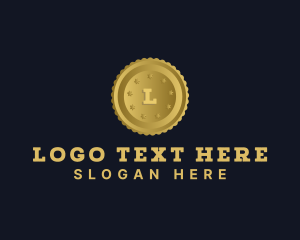 Trade - Gold Coin Banking logo design