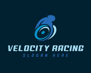 Wheelchair Racing Athletic logo design