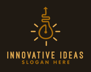 Creativity - Lightbulb Route Logistics logo design
