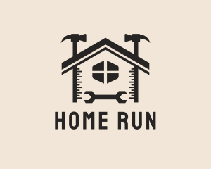 Hammer Wrench Home Builder logo design