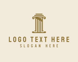 Lawyer - Simple Architecture Pillar logo design