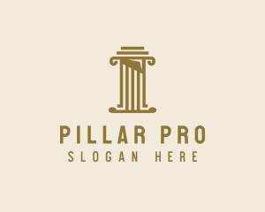 Simple Architecture Pillar logo design