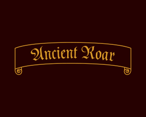 Ancient Antique Scroll logo design