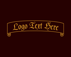 Decoration - Ancient Antique Scroll logo design