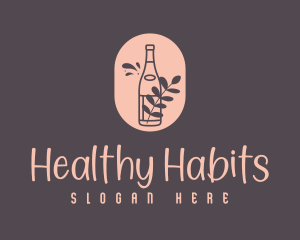 Healthy Juice Bottle logo design