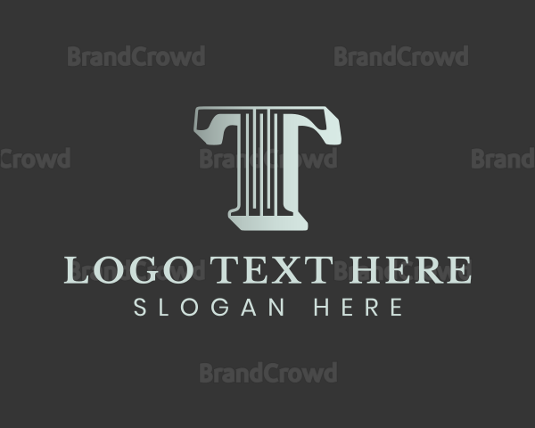 Luxury Elegant  Letter T Logo