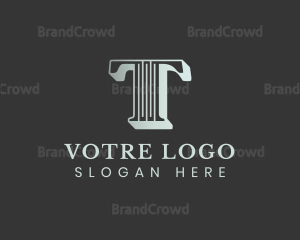 Luxury Elegant  Letter T Logo