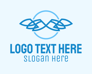 Religion - Minimalist Wing Monoline logo design