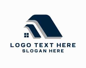 Mortgage - Roof Maintenance Construction logo design