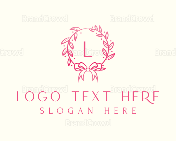 Beauty Wreath Ribbon Logo