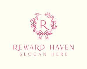 Rewards - Beauty Wreath Ribbon logo design