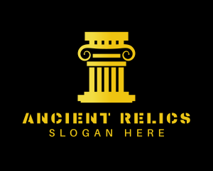 Pillar Ancient Column logo design