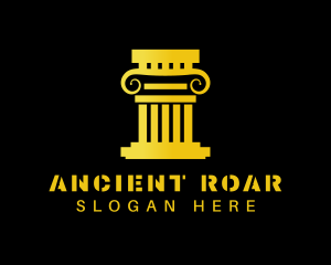 Pillar Ancient Column logo design