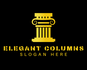 Pillar Ancient Column logo design