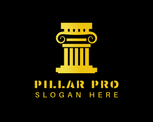 Pillar Ancient Column logo design