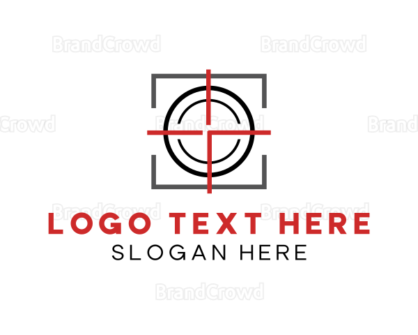 Target Shooting Crosshair Logo