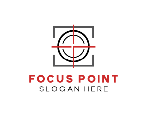 Target Shooting Crosshair logo design