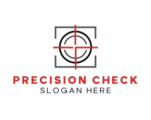 Target Shooting Crosshair logo design