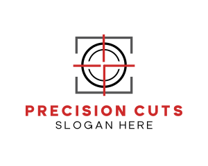 Target Shooting Crosshair logo design