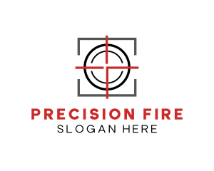 Target Shooting Crosshair logo design