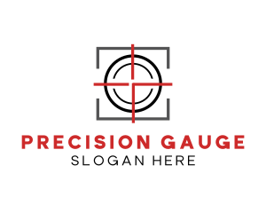 Target Shooting Crosshair logo design