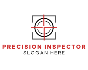 Target Shooting Crosshair logo design