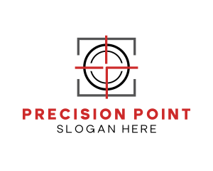 Target Shooting Crosshair logo design