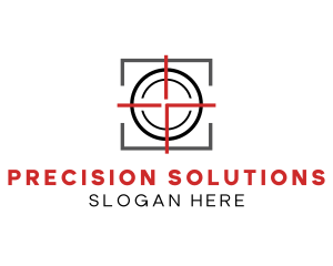 Accuracy - Target Shooting Crosshair logo design