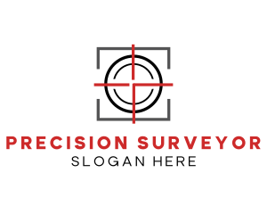 Target Shooting Crosshair logo design