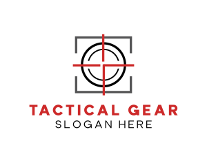 Target Shooting Crosshair logo design