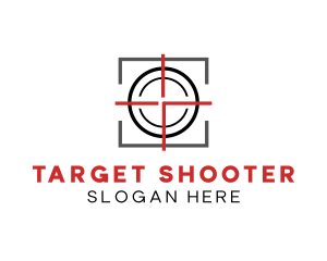 Shooter - Target Shooting Crosshair logo design